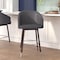 Flash Furniture 26" Gray LeatherSoft Counter Stool with Wood Legs AY-1928-26-GY-GG - alternate 1